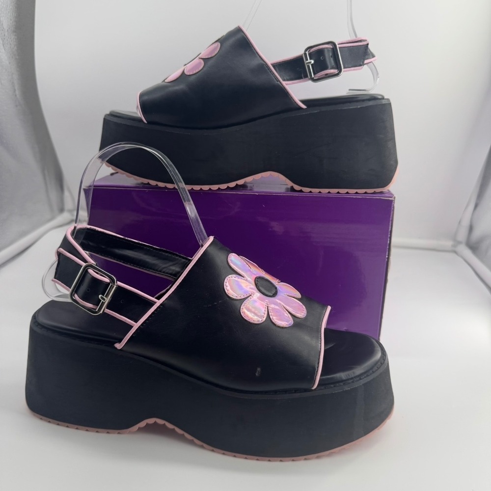dELiA*s by Dolls Kill "One Way Ticket" Platform Sandals - Size 8